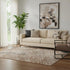 5' X 8' Rust And Charcoal Animal Print Washable Area Rug With UV Protection