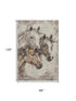 8' X 10' Beige Ivory And Gray Animal Print Washable Area Rug With UV Protection