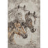 8' X 10' Beige Ivory And Gray Animal Print Washable Area Rug With UV Protection