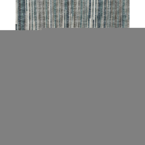 50" X 70" Ivory And Blue Striped Microfiber Plush Throw Blanket