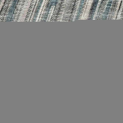 50" X 70" Ivory And Blue Striped Microfiber Plush Throw Blanket