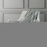 50" X 70" Ivory And Blue Striped Microfiber Plush Throw Blanket