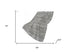 50" X 70" Silver And Gray Abstract Polyester Woven Plush Throw Blanket
