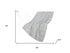 50" X 70" Silver And Blue Geometric Polyester Woven Plush Throw Blanket