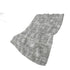 50" X 70" Gray And Silver Geometric Polyester Woven Plush Throw Blanket