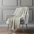 50" X 70" Beige And Gold Abstract Microfiber Plush Throw Blanket
