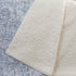 50" X 70" Blue And Beige Abstract Microfiber Plush Throw Blanket