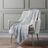50" X 70" Blue And Beige Abstract Microfiber Plush Throw Blanket