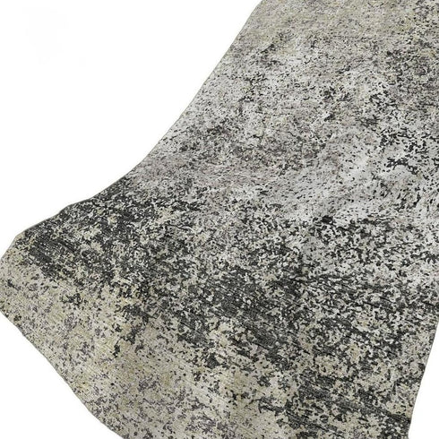 50" X 70" Gray And Black Abstract Polyester Woven Plush Throw Blanket