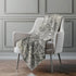 50" X 70" Gray And Black Abstract Polyester Woven Plush Throw Blanket