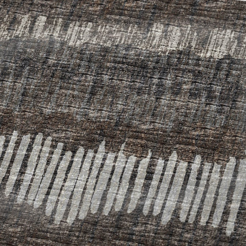50" X 70" Brown And Beige Abstract Microfiber Plush Throw Blanket
