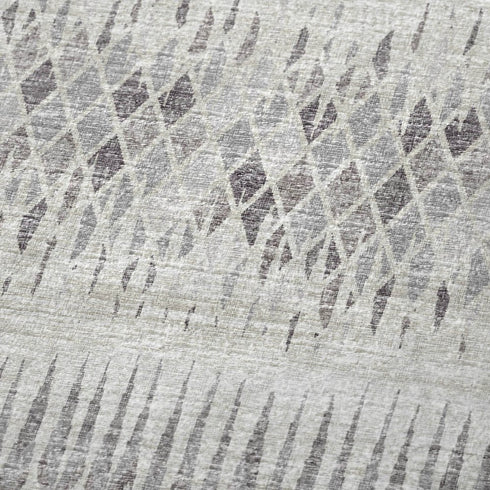 50" X 70" Beige And Gray Geometric Polyester Woven Plush Throw Blanket
