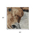 5' X 8' Beige Brown And Charcoal Animal Print Washable Area Rug With UV Protection
