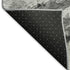 5' X 8' Gray Silver And Charcoal Animal Print Washable Area Rug With UV Protection