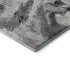 5' X 8' Gray Silver And Charcoal Animal Print Washable Area Rug With UV Protection