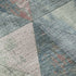9' X 12' Denim Blue Blush And Ivory Geometric Washable Area Rug With UV Protection