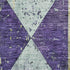 5' X 8' Eggplant Gold And Ivory Geometric Washable Area Rug With UV Protection