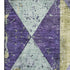 5' X 8' Eggplant Gold And Ivory Geometric Washable Area Rug With UV Protection