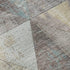 9' X 12' Coffee Teal And Beige Geometric Washable Area Rug With UV Protection
