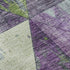 8' X 10' Purple Green And Ivory Geometric Washable Area Rug With UV Protection