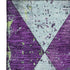 8' X 10' Purple Green And Ivory Geometric Washable Area Rug With UV Protection