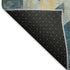 8' X 10' Teal Gold And Silver Geometric Washable Area Rug With UV Protection