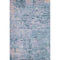 5' X 8' Blue And Lavender Abstract Washable Area Rug With UV Protection