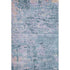 5' X 8' Blue And Lavender Abstract Washable Area Rug With UV Protection