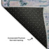 5' X 8' Blue And Lavender Abstract Washable Area Rug With UV Protection