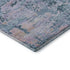 5' X 8' Blue And Lavender Abstract Washable Area Rug With UV Protection