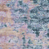 5' X 8' Blue And Lavender Abstract Washable Area Rug With UV Protection