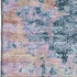 8' X 10' Blue And Lavender Abstract Washable Area Rug With UV Protection