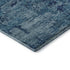 8' X 10' Denim Blue And Ivory Abstract Washable Area Rug With UV Protection