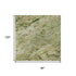 8' X 10' Fern Green And Gold Abstract Washable Area Rug With UV Protection