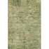 8' X 10' Fern Green And Gold Abstract Washable Area Rug With UV Protection
