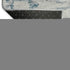 8' Sky Blue Ivory And Gray Abstract Washable Round Rug With UV Protection