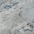 8' Sky Blue Ivory And Gray Abstract Washable Round Rug With UV Protection