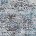 9' X 12' Sky Blue Ivory And Gray Abstract Washable Area Rug With UV Protection