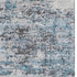 9' X 12' Sky Blue Ivory And Gray Abstract Washable Area Rug With UV Protection