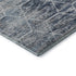 5' X 8' Blue Ivory And Gray Geometric Washable Area Rug With UV Protection