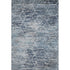 8' X 10' Blue Ivory And Gray Geometric Washable Area Rug With UV Protection