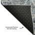 8' X 10' Blue Ivory And Gray Geometric Washable Area Rug With UV Protection