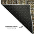5' X 8' Brown Beige And Gold Geometric Washable Area Rug With UV Protection
