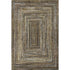 5' X 8' Brown Beige And Gold Geometric Washable Area Rug With UV Protection