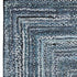5' X 8' Blue And Gray Geometric Washable Area Rug With UV Protection