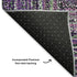8' X 10' Purple And Gray Geometric Washable Area Rug With UV Protection