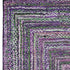8' X 10' Purple And Gray Geometric Washable Area Rug With UV Protection