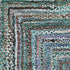8' X 10' Teal And Brown Geometric Washable Area Rug With UV Protection