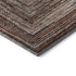 8' Terra Cotta And Beige Geometric Washable Round Rug With UV Protection