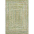 9' X 12' Artichoke Green And Blue Geometric Washable Area Rug With UV Protection